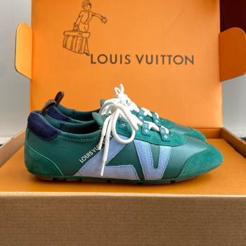 Louis Vuitton LV Sneakerina in Suede and Lambskin Green 2025 (BLD-25042805)
