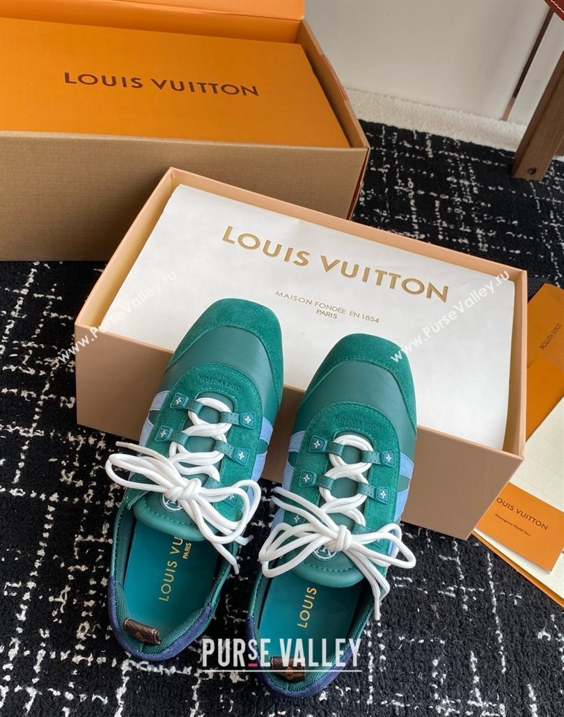Louis Vuitton LV Sneakerina in Suede and Lambskin Green 2025 (BLD-25042805)