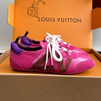 Louis Vuitton LV Sneakerina in Suede and Lambskin Fuchsia 2025 (BLD-25042809)
