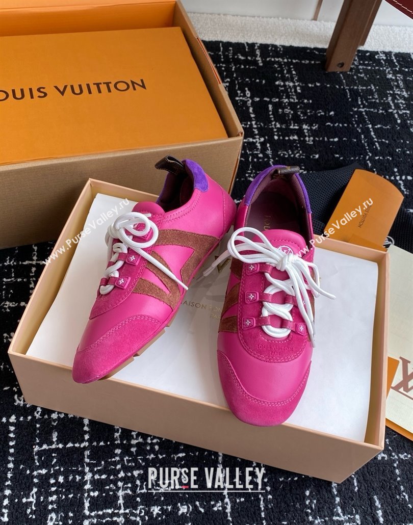 Louis Vuitton LV Sneakerina in Suede and Lambskin Fuchsia 2025 (BLD-25042809)