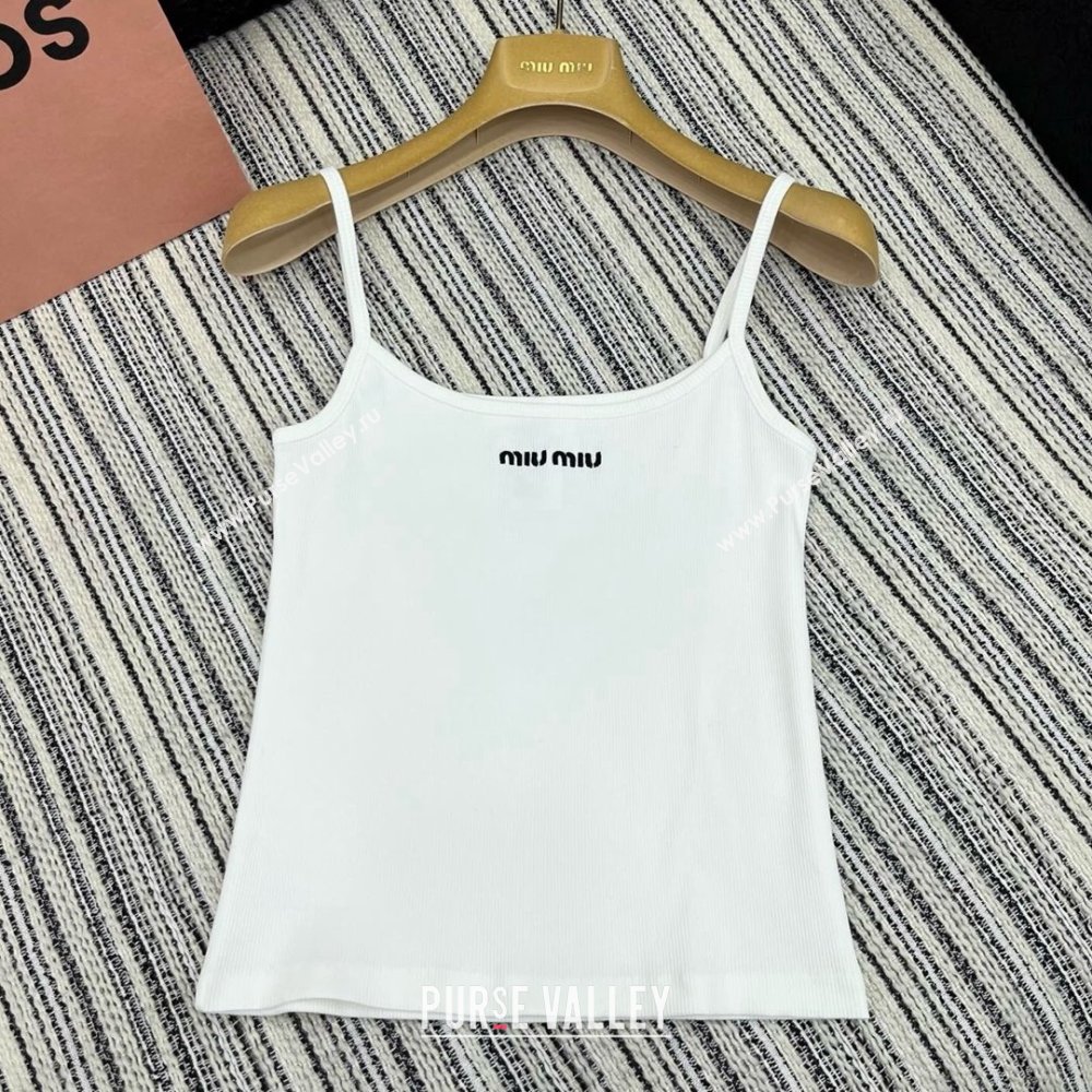 Miu Miu Vest M042822 White 2025 (Q-25042822)