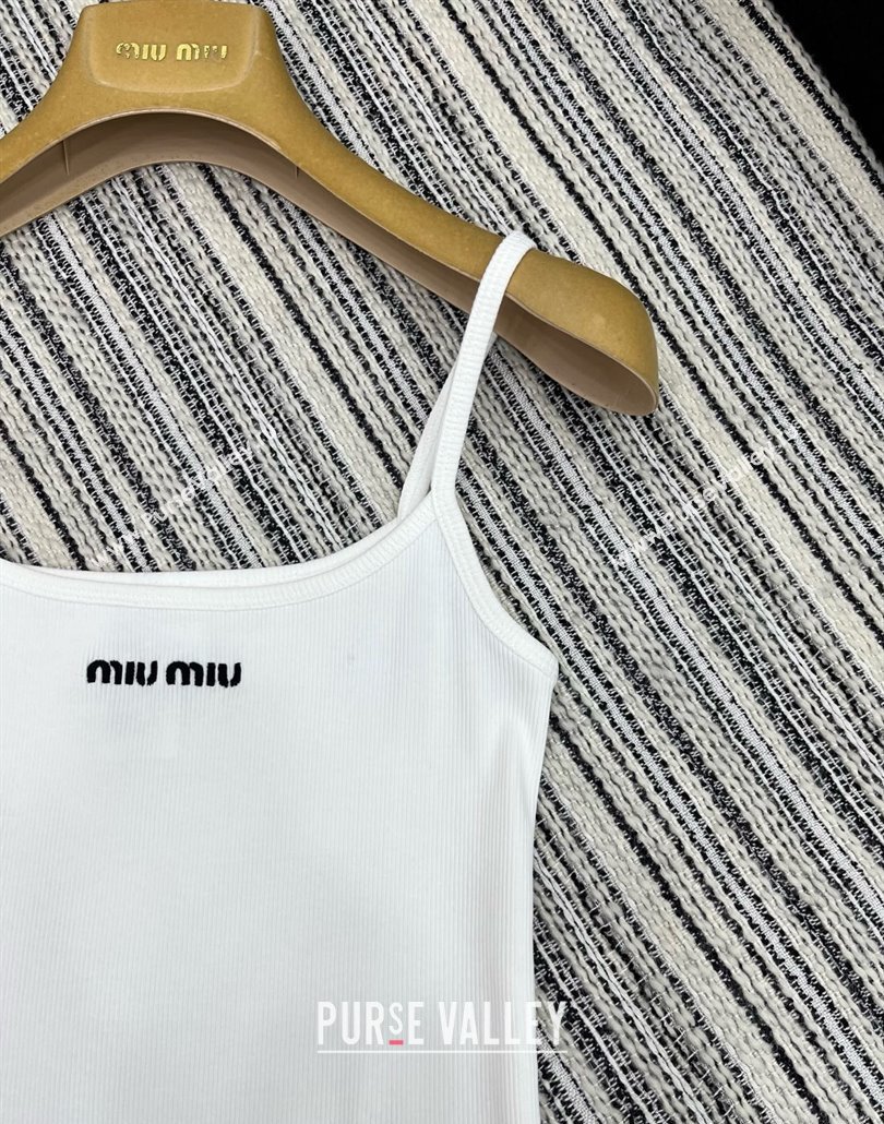 Miu Miu Vest M042822 White 2025 (Q-25042822)