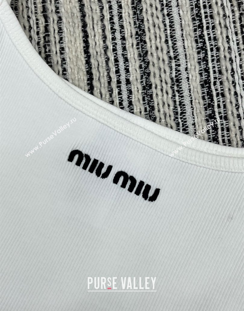 Miu Miu Vest M042822 White 2025 (Q-25042822)