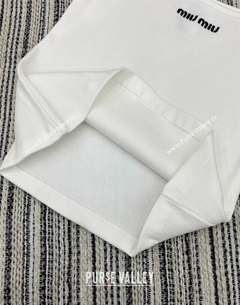 Miu Miu Vest M042822 White 2025 (Q-25042822)