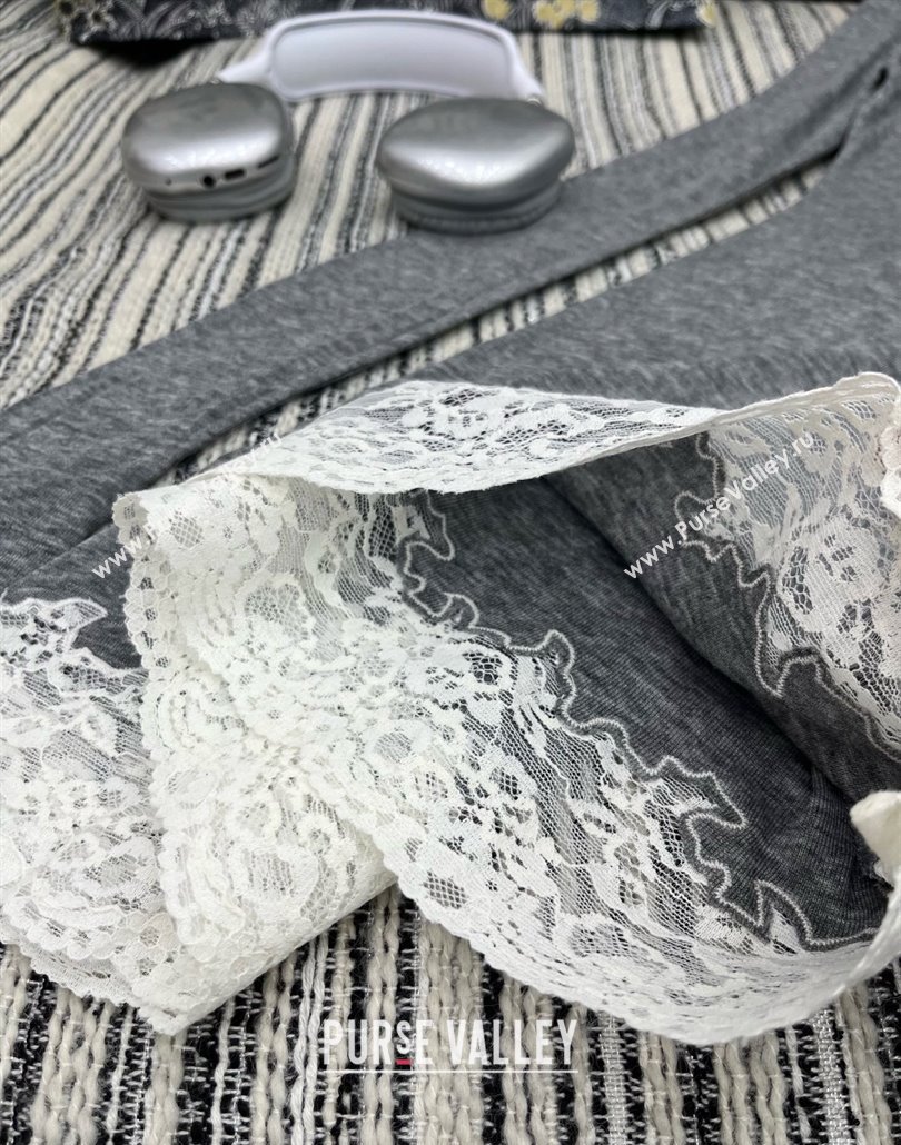 Miu Miu Dress M042821 Gray 2025 (Q-25042821)