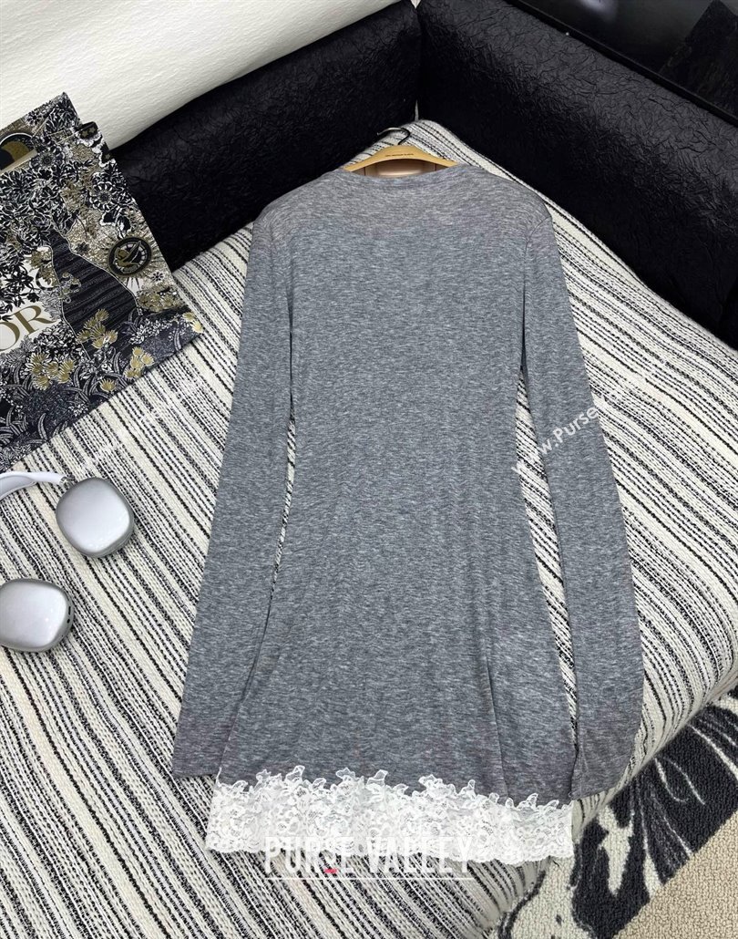Miu Miu Dress M042821 Gray 2025 (Q-25042821)