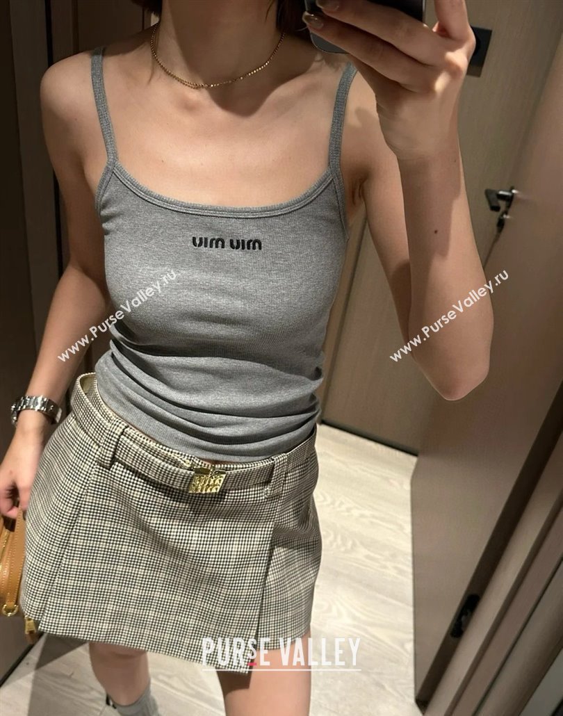 Miu Miu Vest M042827 Grey 2025 (Q-25042827)