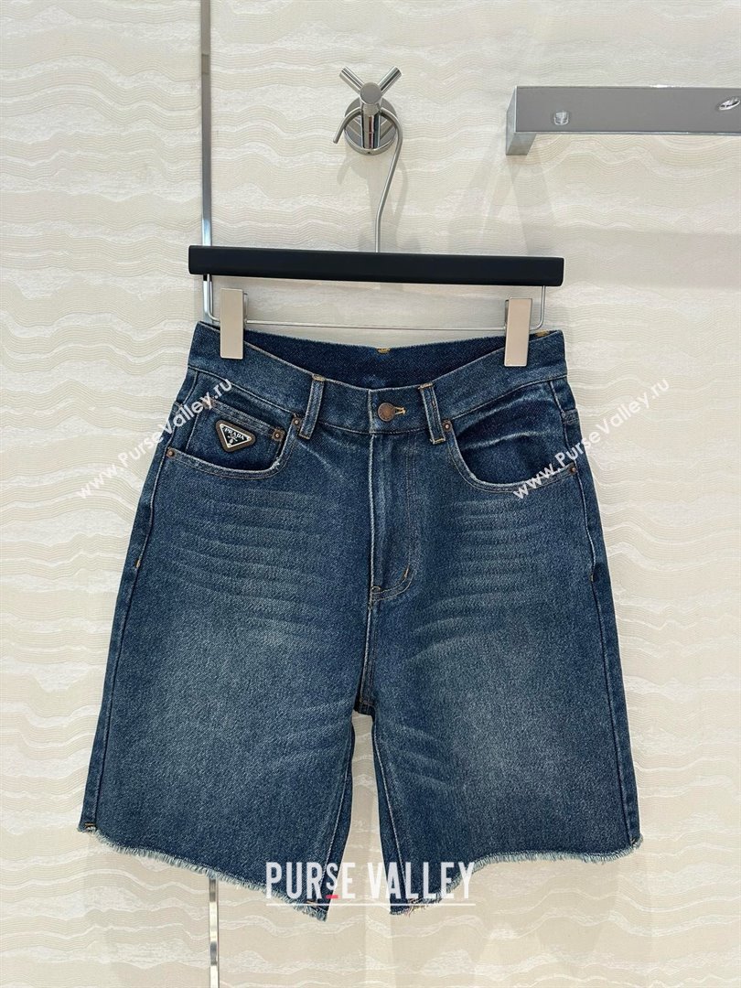 Prada Denim Shorts P050707 Blue 2025 (Q-25050707)