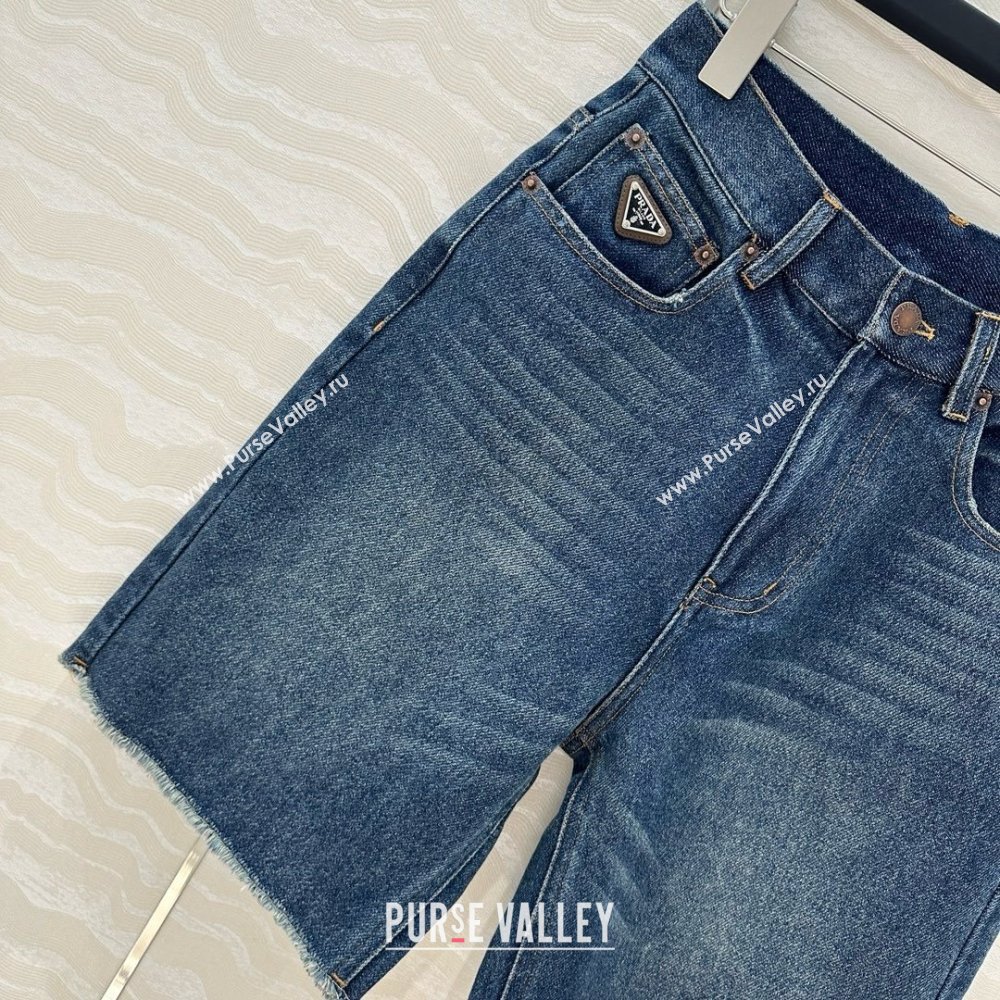 Prada Denim Shorts P050707 Blue 2025 (Q-25050707)