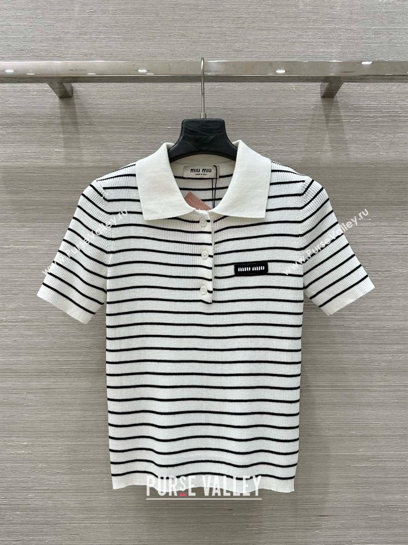 Miu Miu Wool Short-sleeved Sweater M050713 2025 (Q-25050713)