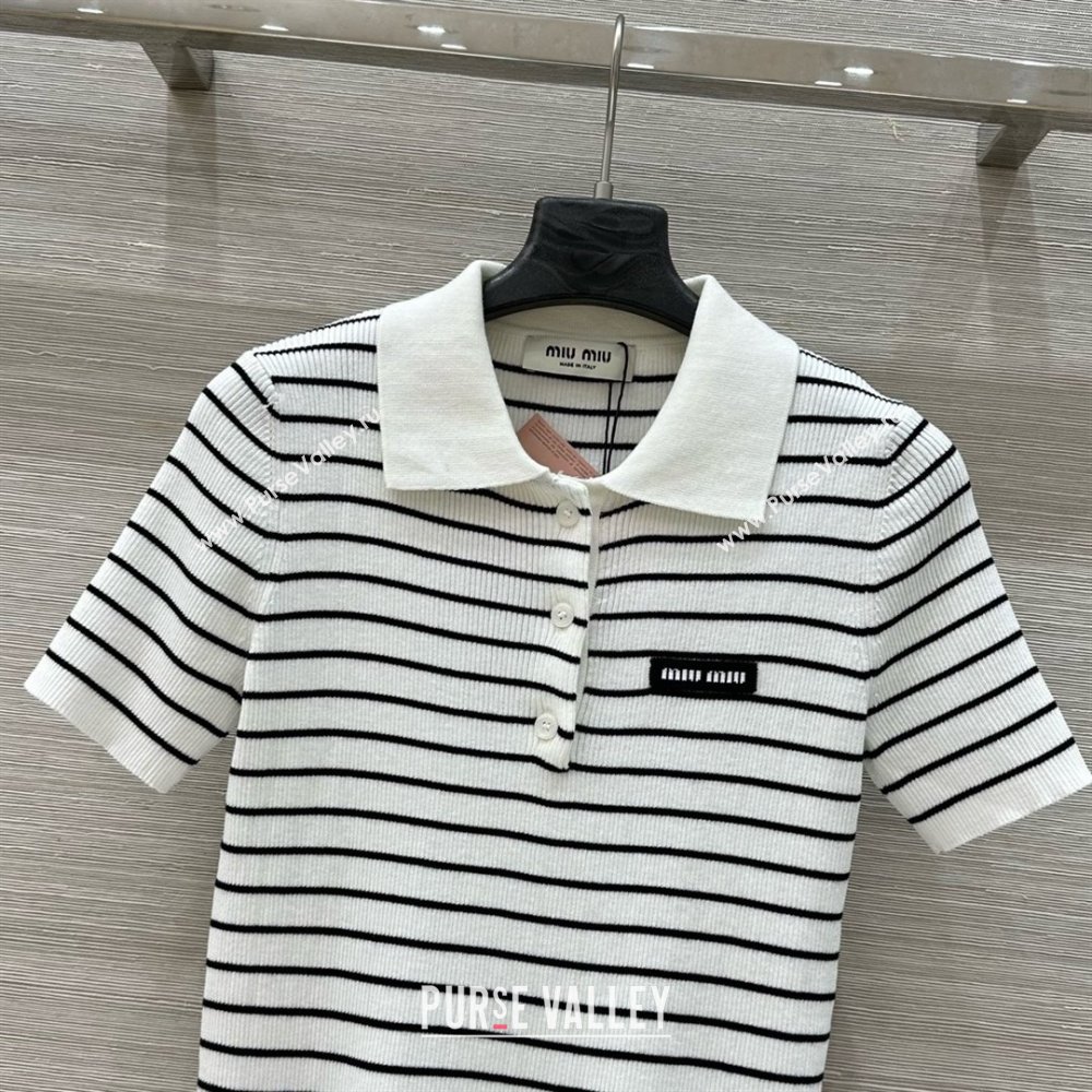Miu Miu Wool Short-sleeved Sweater M050713 2025 (Q-25050713)