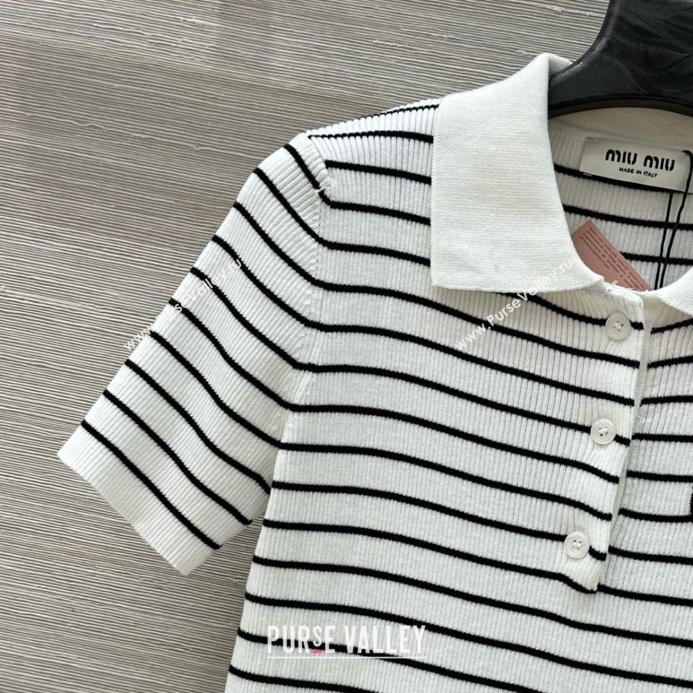Miu Miu Wool Short-sleeved Sweater M050713 2025 (Q-25050713)