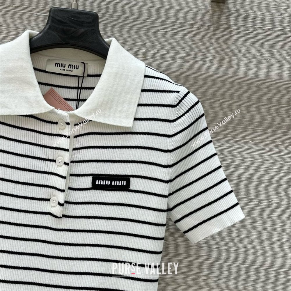 Miu Miu Wool Short-sleeved Sweater M050713 2025 (Q-25050713)