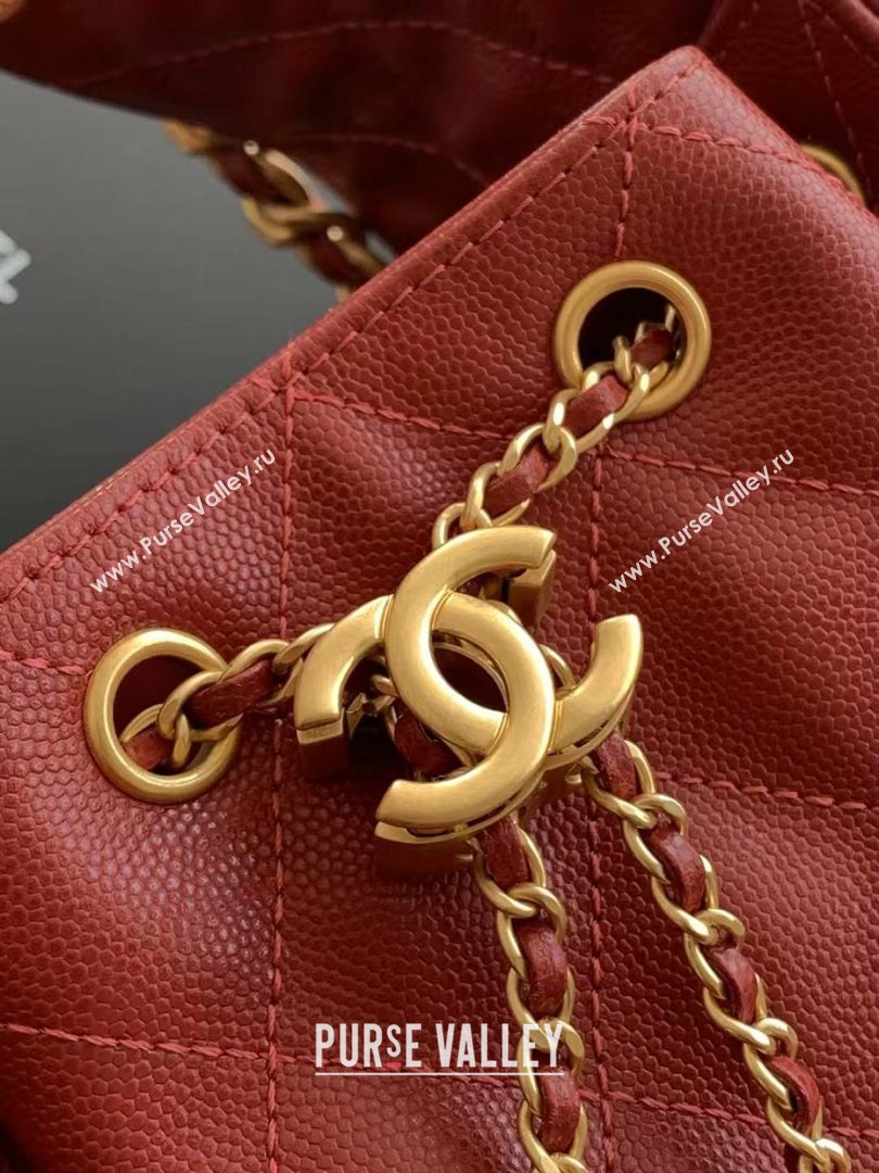 Chanel 25 Small Handbag in Grained Calfskin AS5293 Burgundy Spring-Summer 2025 (YEZI-25050603)