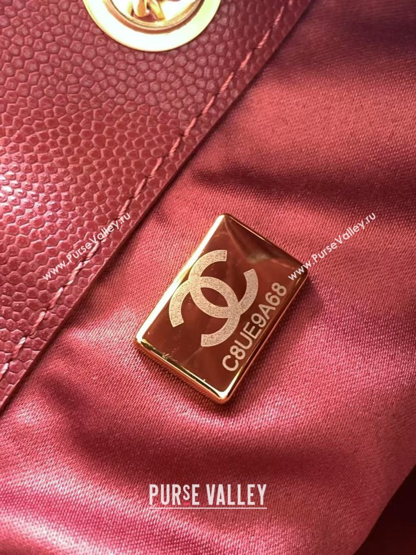 Chanel 25 Small Handbag in Grained Calfskin AS5293 Burgundy Spring-Summer 2025 (YEZI-25050603)