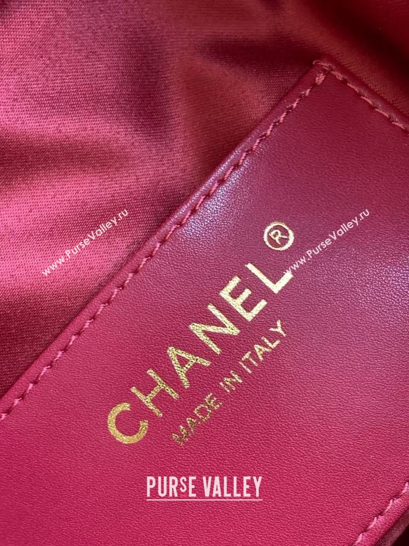 Chanel 25 Small Handbag in Grained Calfskin AS5293 Burgundy Spring-Summer 2025 (YEZI-25050603)