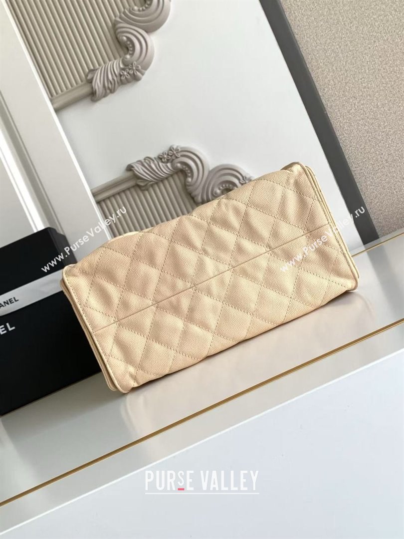 Chanel 25 Small Handbag in Grained Calfskin AS5293 Beige Spring-Summer 2025 (YEZI-25050604)