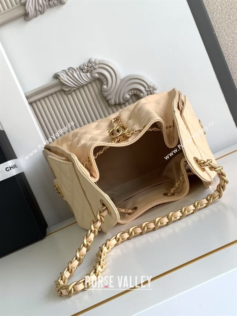Chanel 25 Small Handbag in Grained Calfskin AS5293 Beige Spring-Summer 2025 (YEZI-25050604)