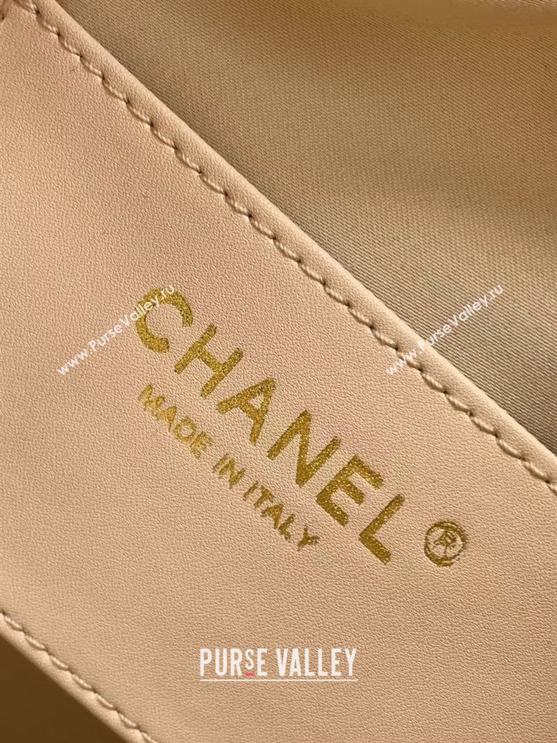 Chanel 25 Small Handbag in Grained Calfskin AS5293 Beige Spring-Summer 2025 (YEZI-25050604)