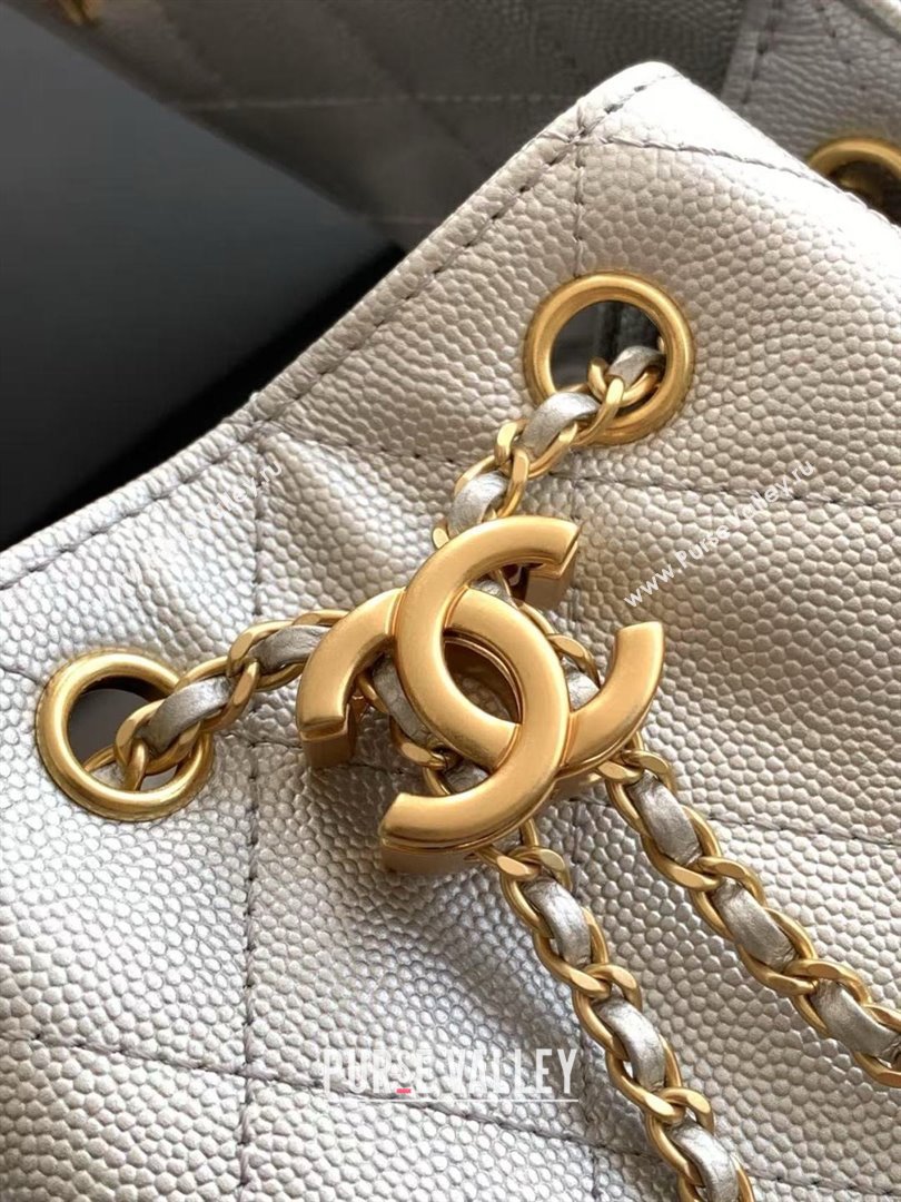 Chanel 25 Small Handbag in Grained Calfskin AS5293 Silver Spring-Summer 2025 (YEZI-25050605)