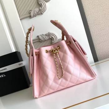 Chanel 25 Small Handbag in Grained Calfskin AS5293 Pink Spring-Summer 2025 (YEZI-24050608)