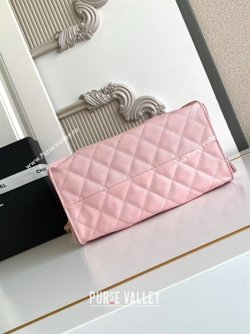 Chanel 25 Small Handbag in Grained Calfskin AS5293 Pink Spring-Summer 2025 (YEZI-24050608)