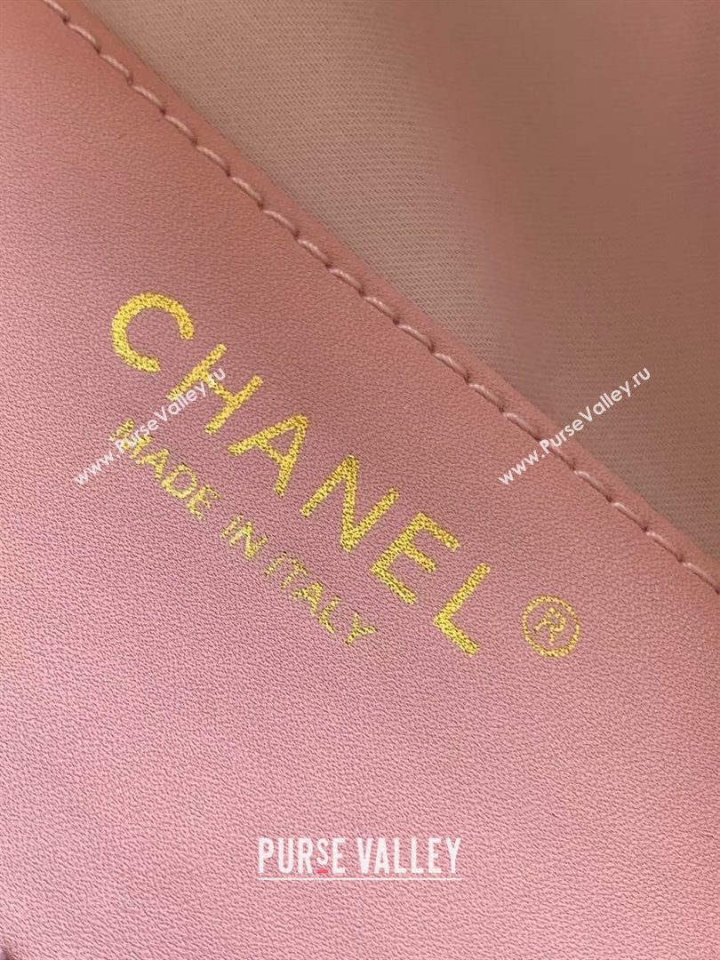 Chanel 25 Small Handbag in Grained Calfskin AS5293 Pink Spring-Summer 2025 (YEZI-24050608)