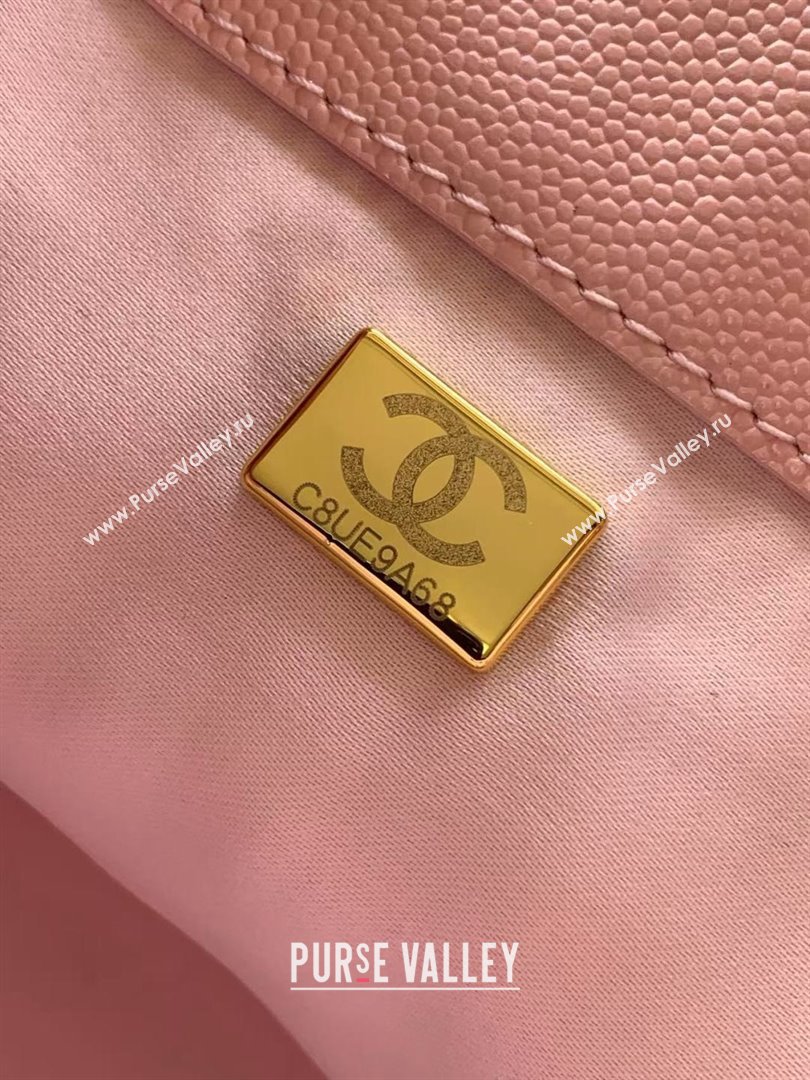 Chanel 25 Small Handbag in Grained Calfskin AS5293 Pink Spring-Summer 2025 (YEZI-24050608)