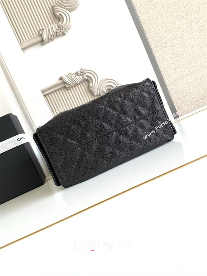 Chanel 25 Small Handbag in Grained Calfskin AS5293 Black Spring-Summer 2025 (YEZI-25050607)