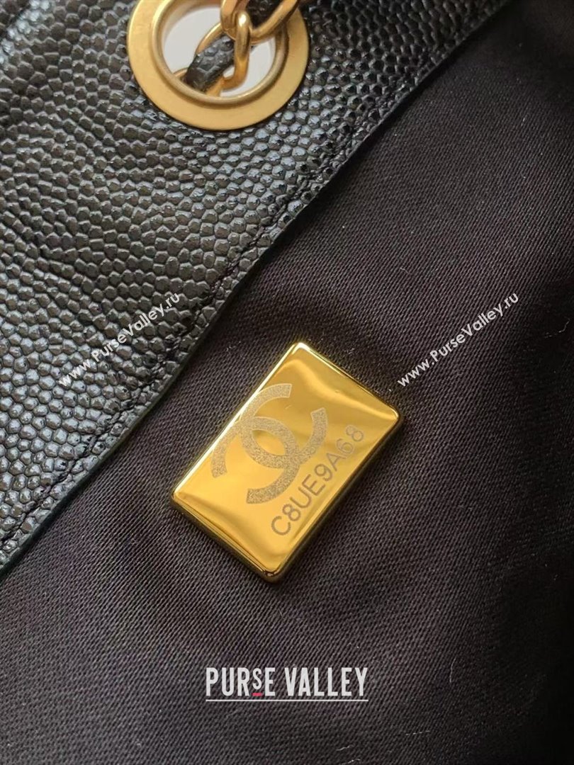 Chanel 25 Small Handbag in Grained Calfskin AS5293 Black Spring-Summer 2025 (YEZI-25050607)
