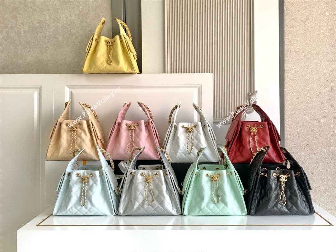 Chanel 25 Small Handbag in Grained Calfskin AS5293 Pink Spring-Summer 2025 (YEZI-24050608)
