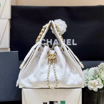 Chanel 25 Small Handbag in Grained Calfskin AS5293 White Spring-Summer 2025 Top Quality (SHUNY-25050614)