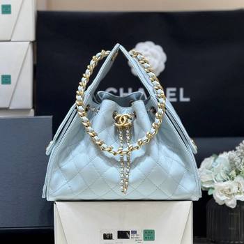 Chanel 25 Small Handbag in Grained Calfskin AS5293 Light Blue Spring-Summer 2025 Top Quality (SHUNY-25050612)