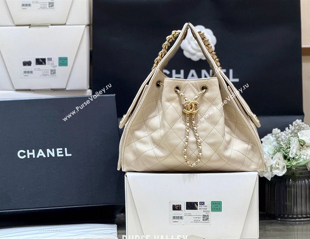 Chanel 25 Small Handbag in Grained Calfskin AS5293 Beige Spring-Summer 2025 Top Quality (SHUNY-25050615)