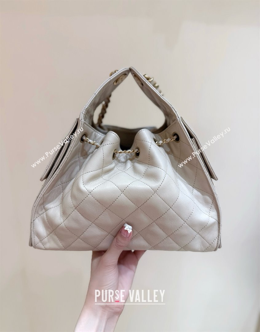 Chanel 25 Small Handbag in Grained Calfskin AS5293 Beige Spring-Summer 2025 Top Quality (SHUNY-25050615)