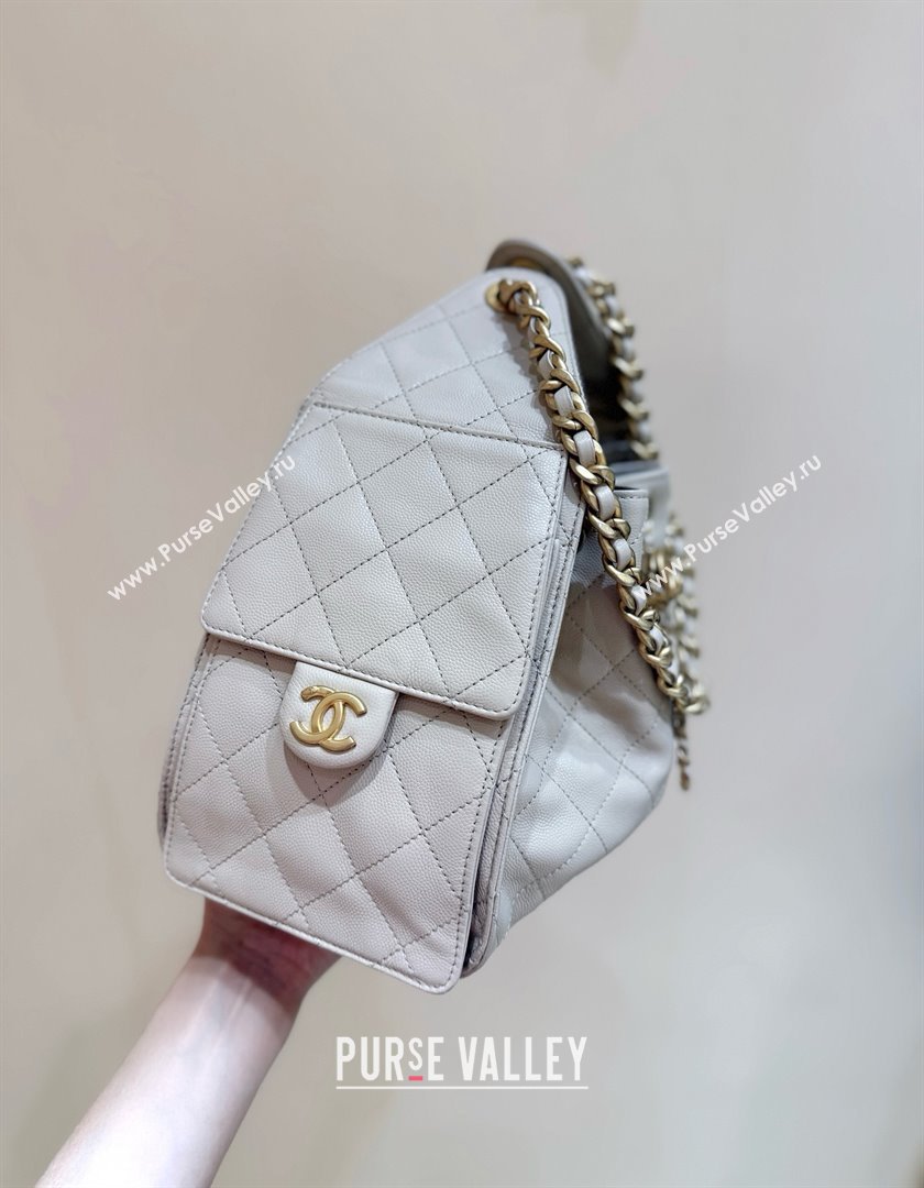 Chanel 25 Small Handbag in Grained Calfskin AS5293 Beige Spring-Summer 2025 Top Quality (SHUNY-25050615)