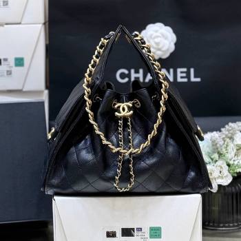 Chanel 25 Small Handbag in Grained Calfskin AS5293 Black Spring-Summer 2025 Top Quality (SHUNY-25050618)