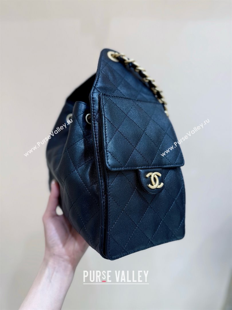 Chanel 25 Small Handbag in Grained Calfskin AS5293 Black Spring-Summer 2025 Top Quality (SHUNY-25050618)