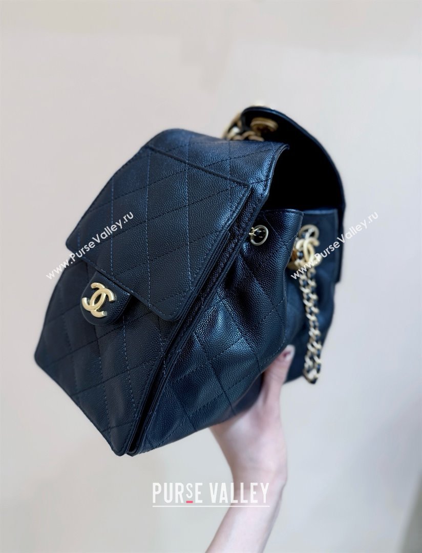 Chanel 25 Small Handbag in Grained Calfskin AS5293 Black Spring-Summer 2025 Top Quality (SHUNY-25050618)