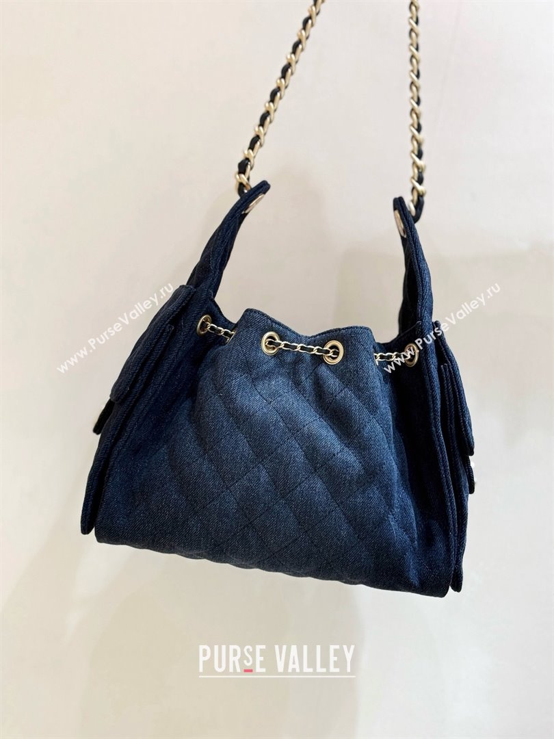 Chanel 25 Small Handbag in Deep Blue Denim AS5293 Spring-Summer 2025 Top Quality (SHUNY-25050616)