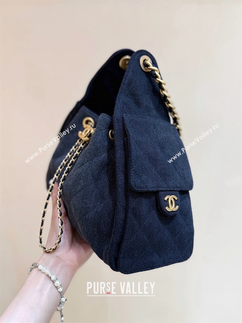 Chanel 25 Small Handbag in Deep Blue Denim AS5293 Spring-Summer 2025 Top Quality (SHUNY-25050616)