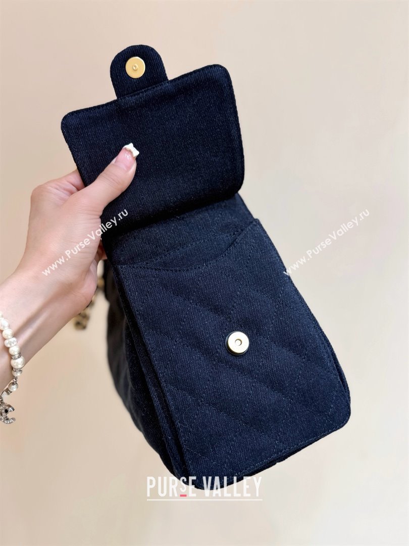 Chanel 25 Small Handbag in Deep Blue Denim AS5293 Spring-Summer 2025 Top Quality (SHUNY-25050616)