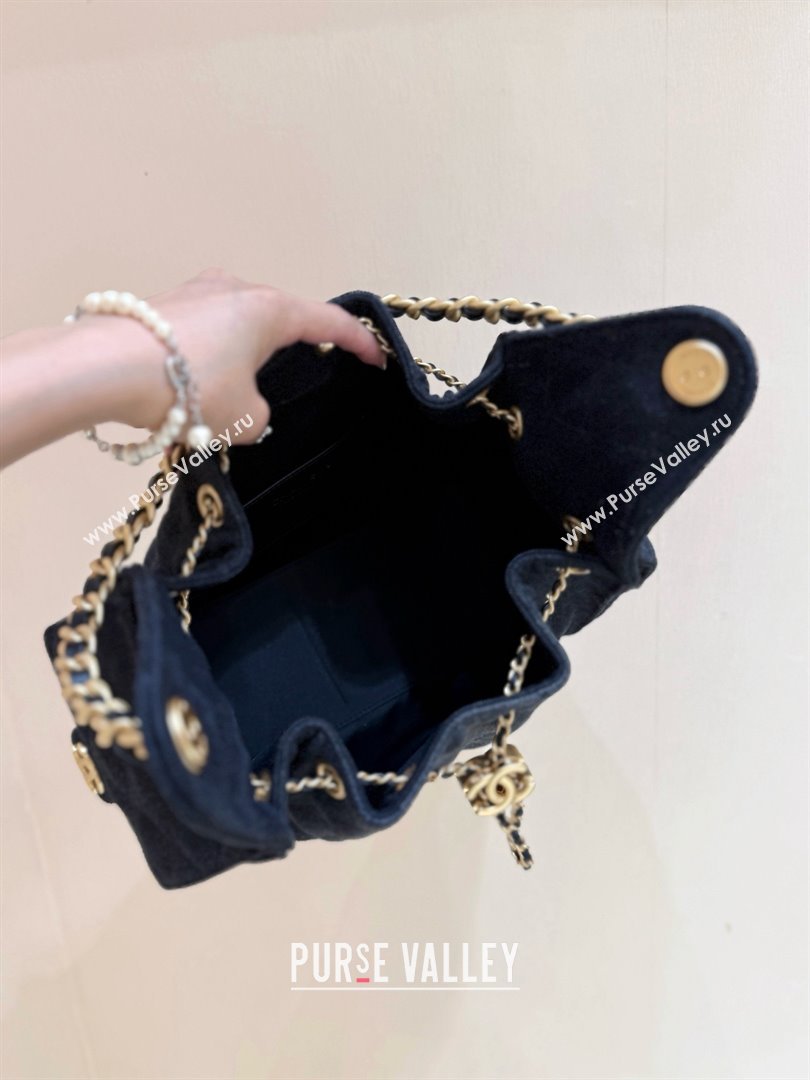 Chanel 25 Small Handbag in Deep Blue Denim AS5293 Spring-Summer 2025 Top Quality (SHUNY-25050616)