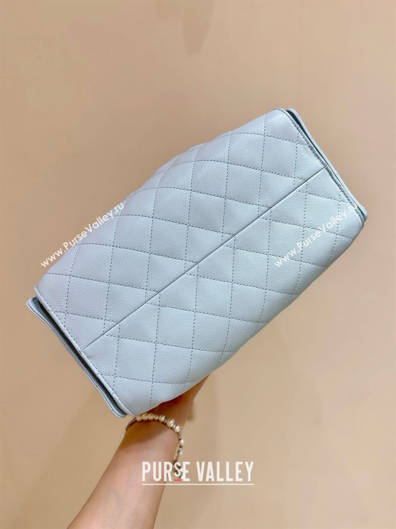 Chanel 25 Small Handbag in Grained Calfskin AS5293 Light Blue Spring-Summer 2025 Top Quality (SHUNY-25050612)