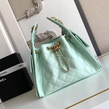 Chanel 25 Small Handbag in Grained Calfskin AS5293 Green Spring-Summer 2025 (YEZI-25050602)