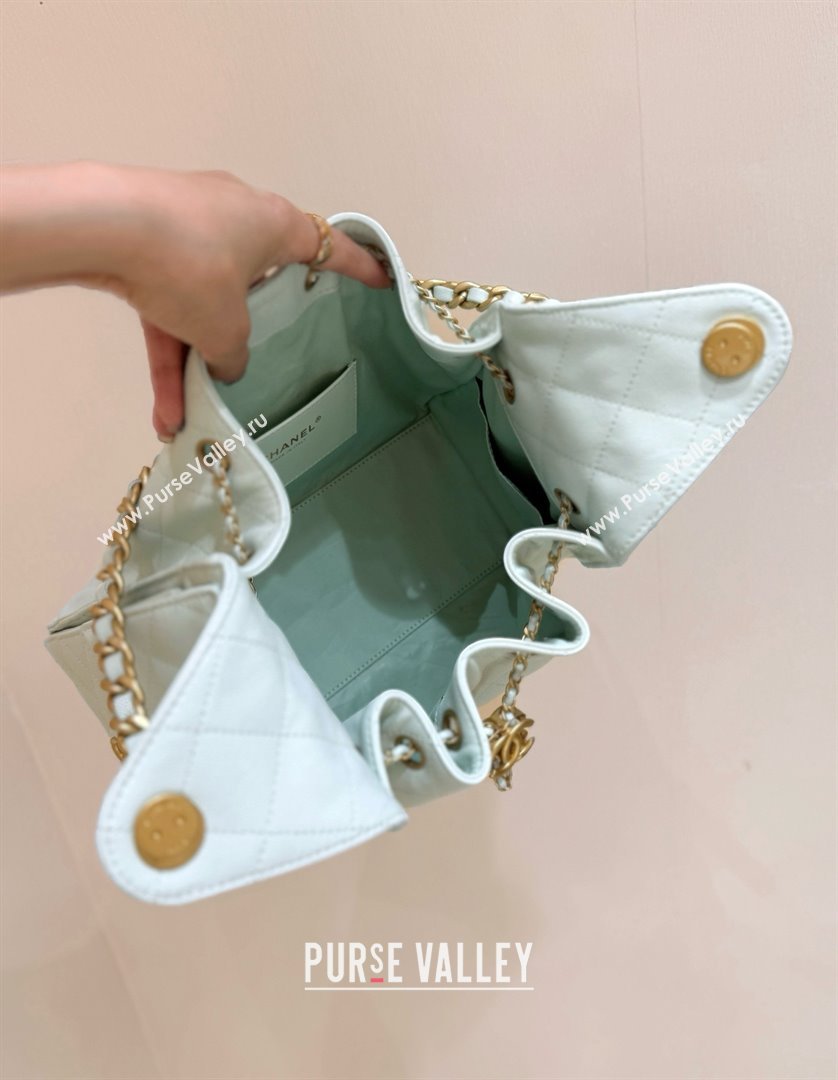 Chanel 25 Small Handbag in Grained Calfskin AS5293 Light Green Spring-Summer 2025 Top Quality (SHUNY-25050613)