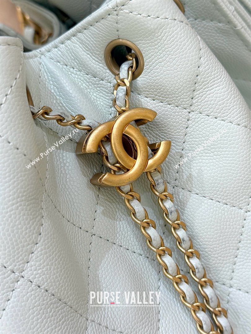 Chanel 25 Small Handbag in Grained Calfskin AS5293 Light Green Spring-Summer 2025 Top Quality (SHUNY-25050613)