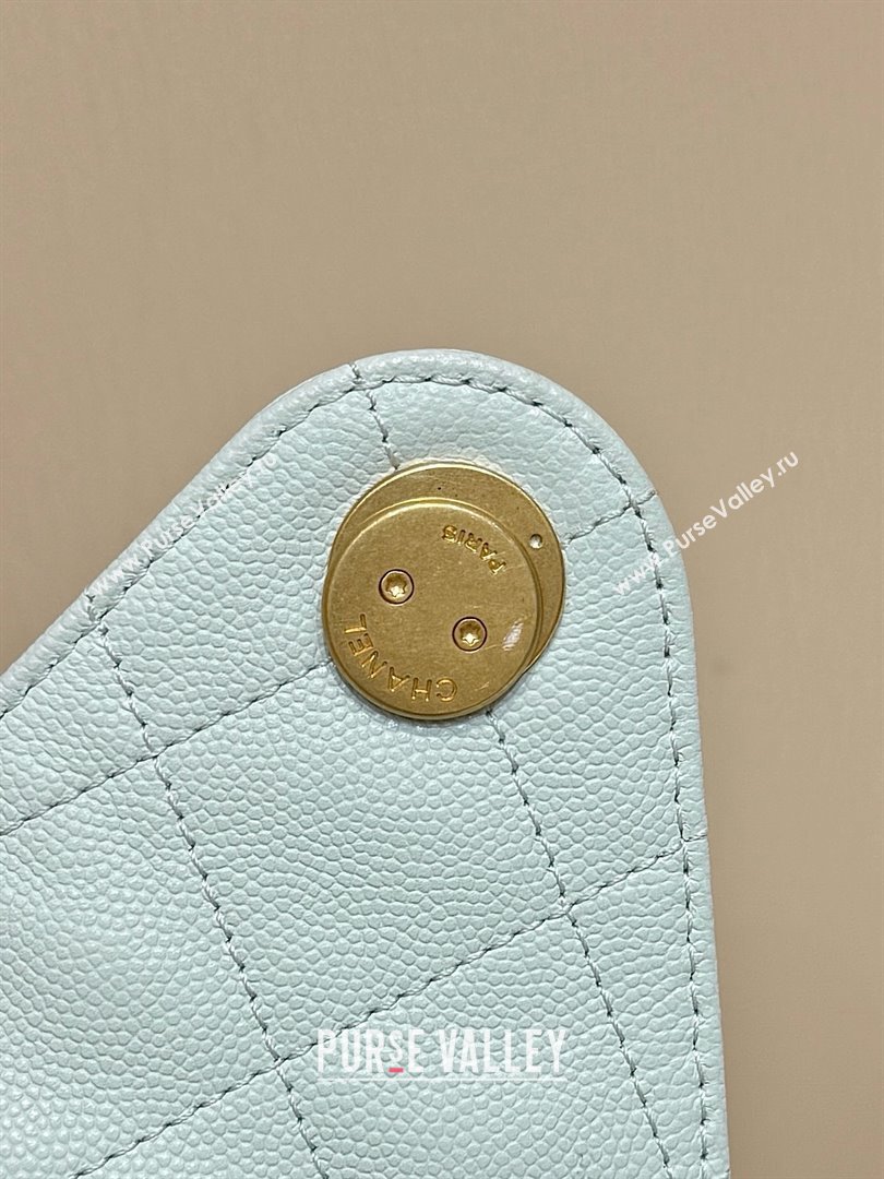 Chanel 25 Small Handbag in Grained Calfskin AS5293 Light Green Spring-Summer 2025 Top Quality (SHUNY-25050613)