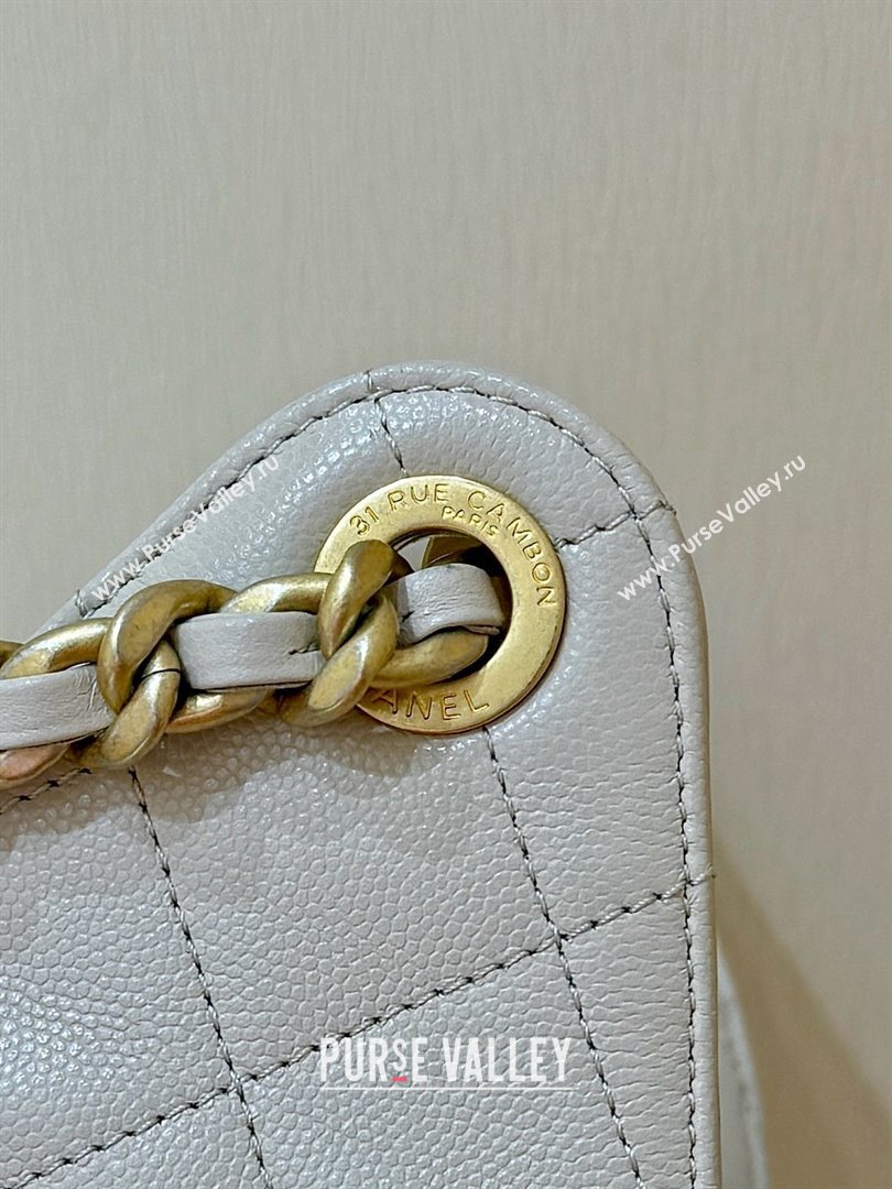Chanel 25 Small Handbag in Grained Calfskin AS5293 Beige Spring-Summer 2025 Top Quality (SHUNY-25050615)