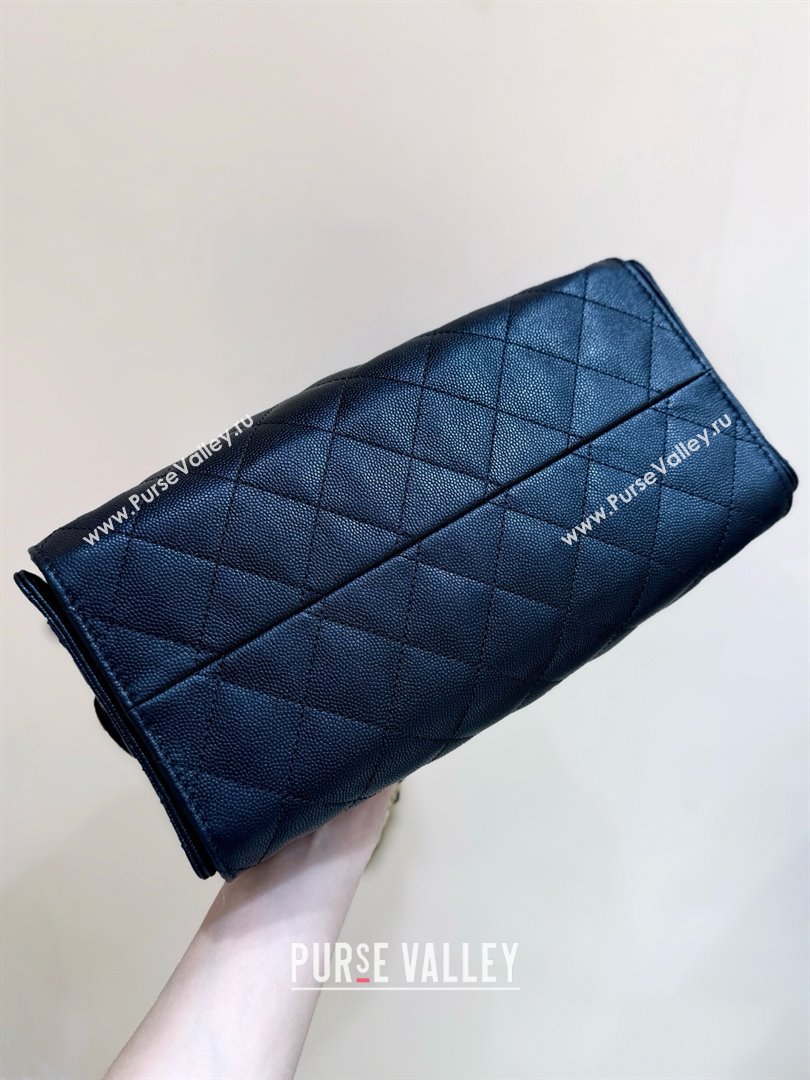 Chanel 25 Small Handbag in Grained Calfskin AS5293 Black Spring-Summer 2025 Top Quality (SHUNY-25050618)